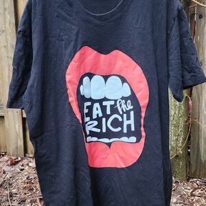 *NWOT* Mens XL Black Tshirt Eat The Rich